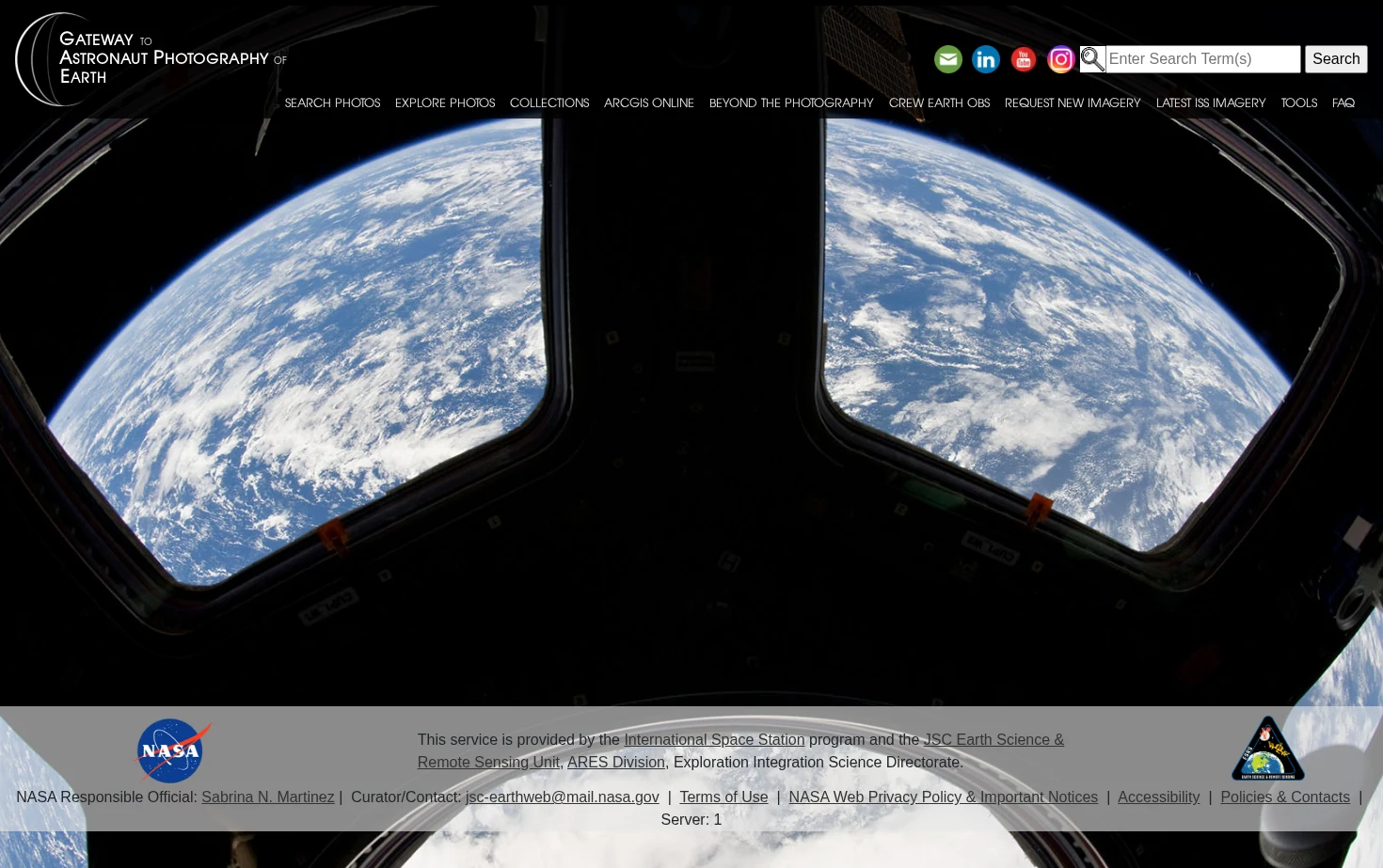 Gateway to Astronaut Photography of Earth 页面快照